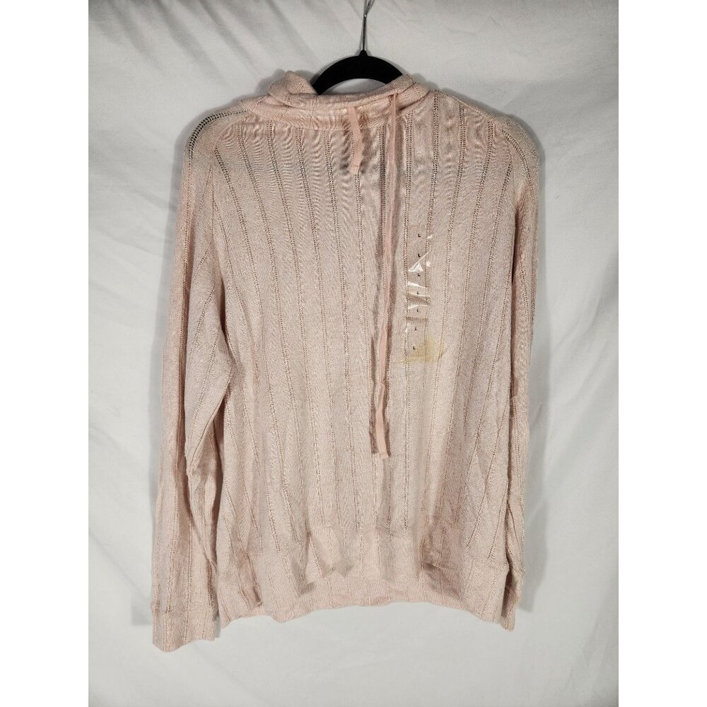 NWT Como Vintage Womens Super Soft Sweater Pink Loungewear Old Money L